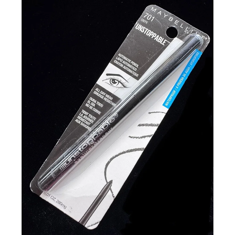 Maybelline Unstoppable Eyeliner 701 Onyx Waterproof Automatic Pencil New Sealed
